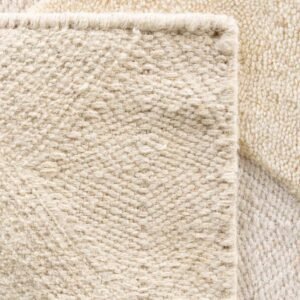 Detail image of  2' x 6' 1  Hand Woven Lattice Wool Runner Rug