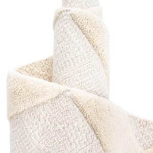 Detail image of  2' x 6' 1  Hand Woven Lattice Wool Runner Rug