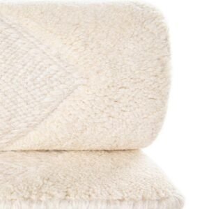 Detail image of  2' x 6' 1  Hand Woven Lattice Wool Runner Rug
